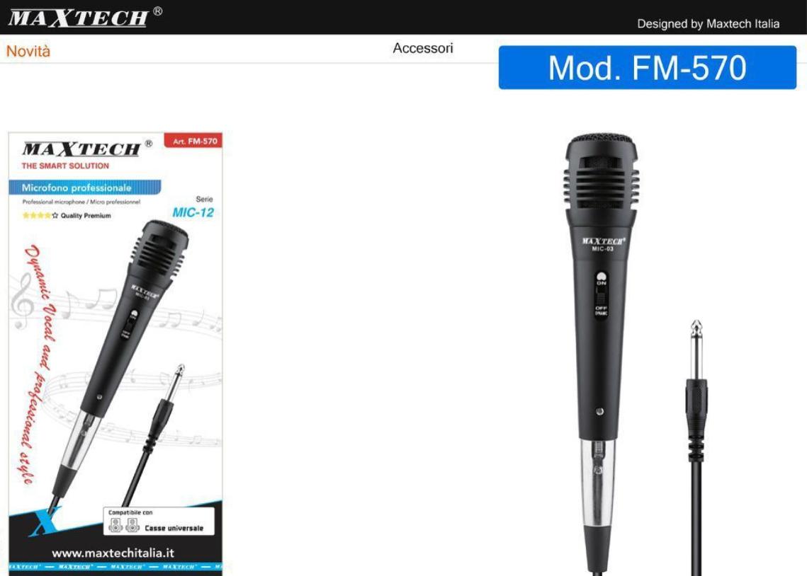 MICROFONO PROFESSIONALE MIC12