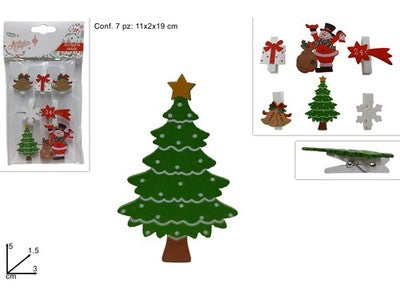 MOLLETTE  CHIUDIPACCO NATALIZIE SET 7 PZ