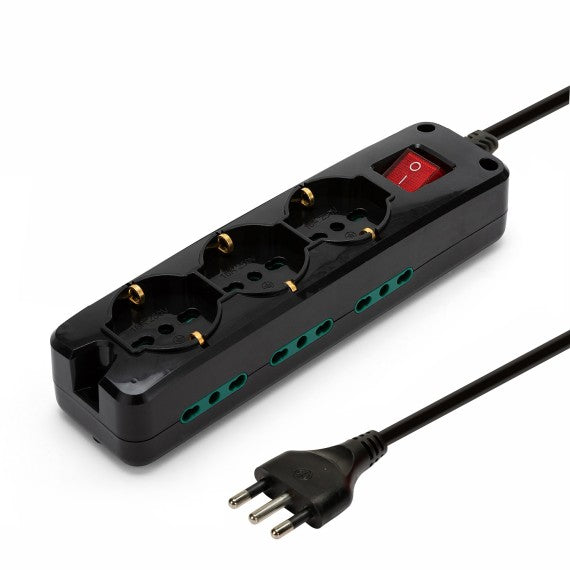 MULTIPRESA 9 POSTI CON INTERRUTTORE