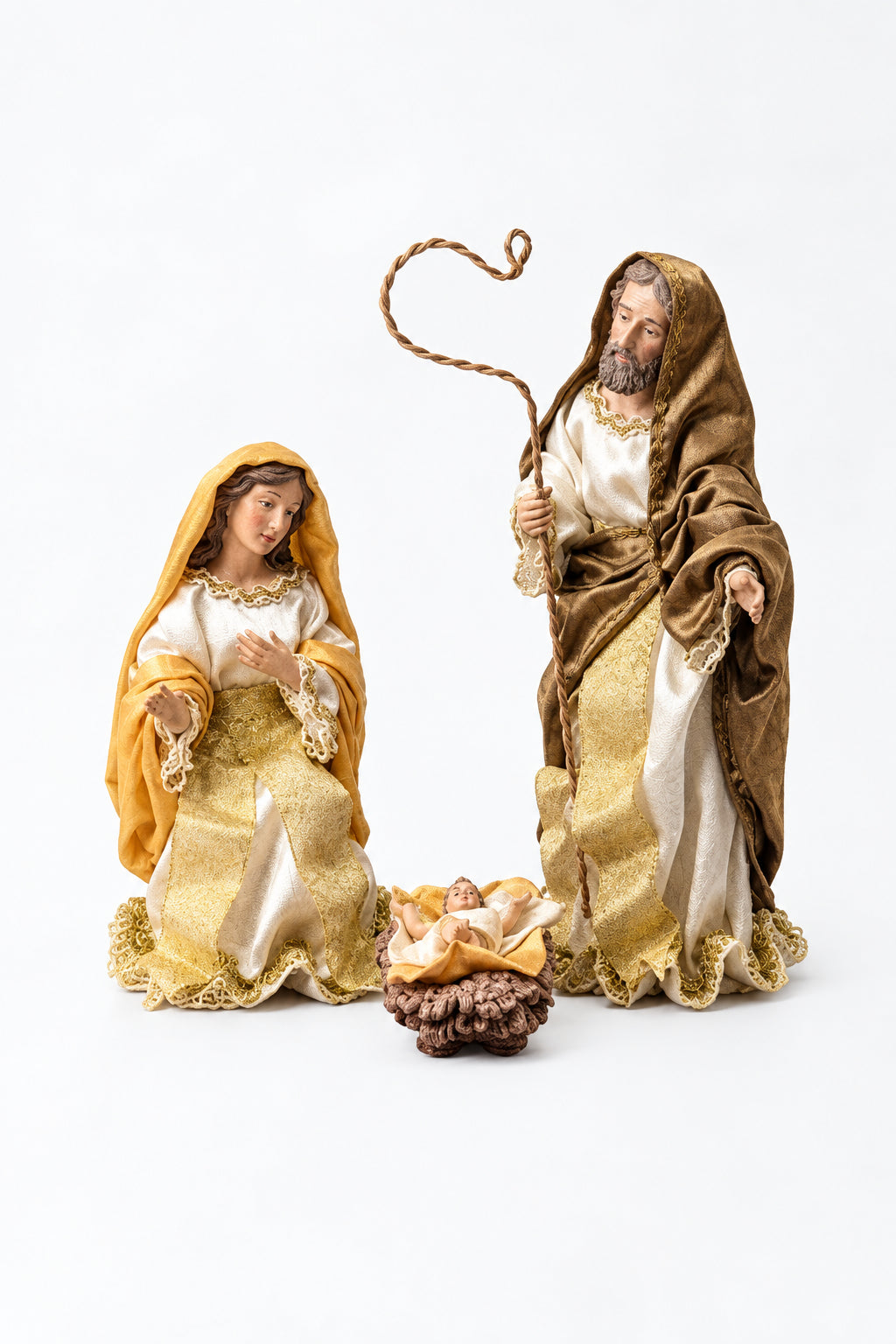 NATIVITÀ IN STOFFA 3 PZ CM 23
