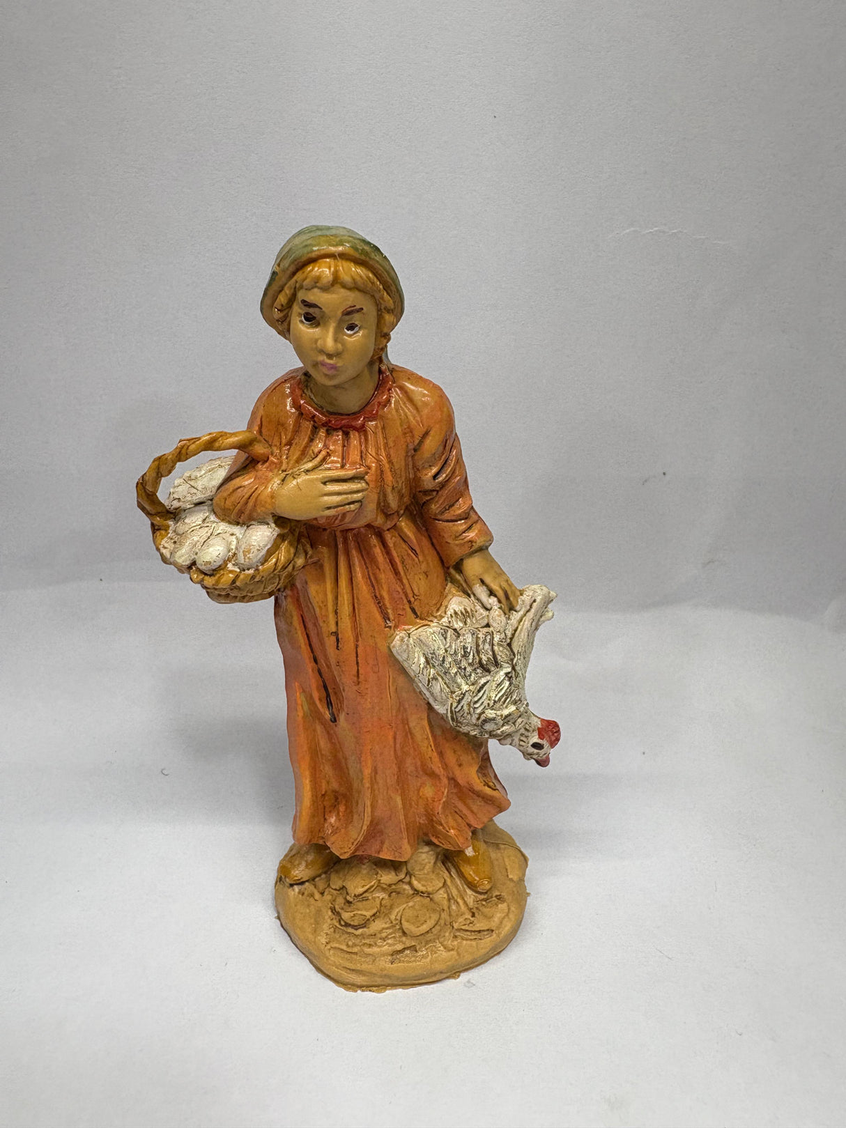 PASTORELLA CON GALLINA E UOVA CM 10