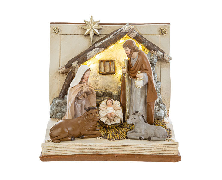 NATIVITÀ IN LIBRO CON LUCE