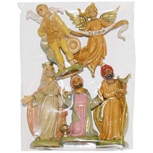 RE MAGI CON ANGELO GLORIA 9 CM