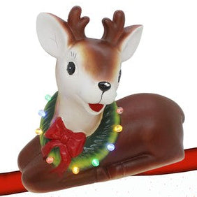 RENNA IN PLASTICA CON LUCI