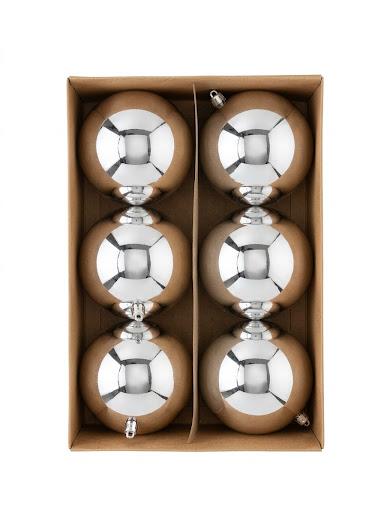 SFERE SILVER IN PLASTICA
