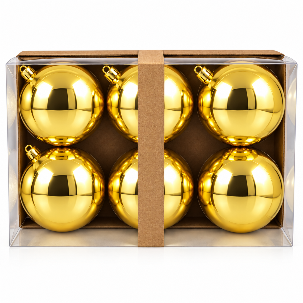 BOX SFERE ORO LUCIDE/ GLITTER/ PERLATE