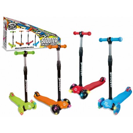 MONOPATTINO TRE RUOTE LUMINOSE