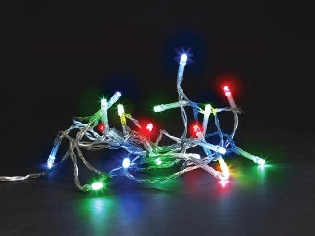 20 LED A BATTERIA FILO TRASPARENTE