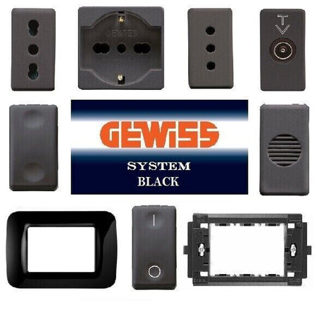 SERIE GEWISS TOP SYSTEM BLACK