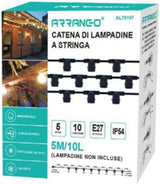 STRINGA DI LAMPADINE A STRINGA PORTALAMPADA E27