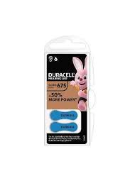BATTERIA PER APPARECCHI ACUSTICI “675” DURACELL