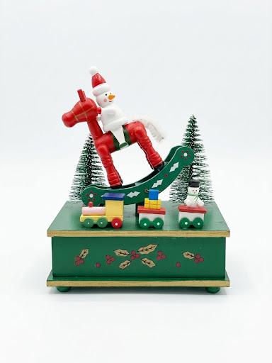 CARILLON CAVALLO A DONDOLO IN LEGNO