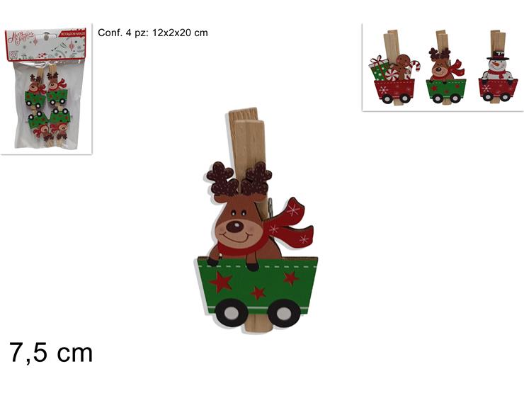 MOLLETTE SUGGETTI NATALIZI 4PZ