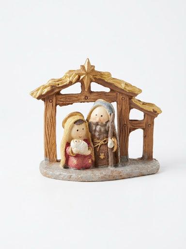 NATIVITÀ CON CAPANNA 6CM