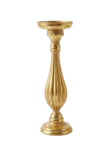 PORTACANDELA FOGLIA ORO