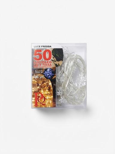 50 NANOLED A BATTERIA CON FIOCCHI