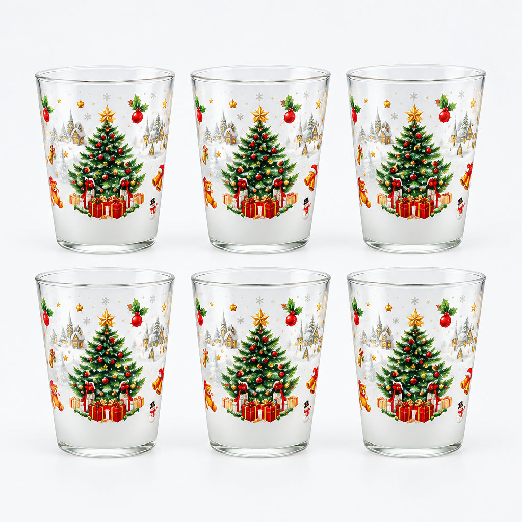 SET DI 6 BICCHIERI "CHRISMAS TIME" ARCA