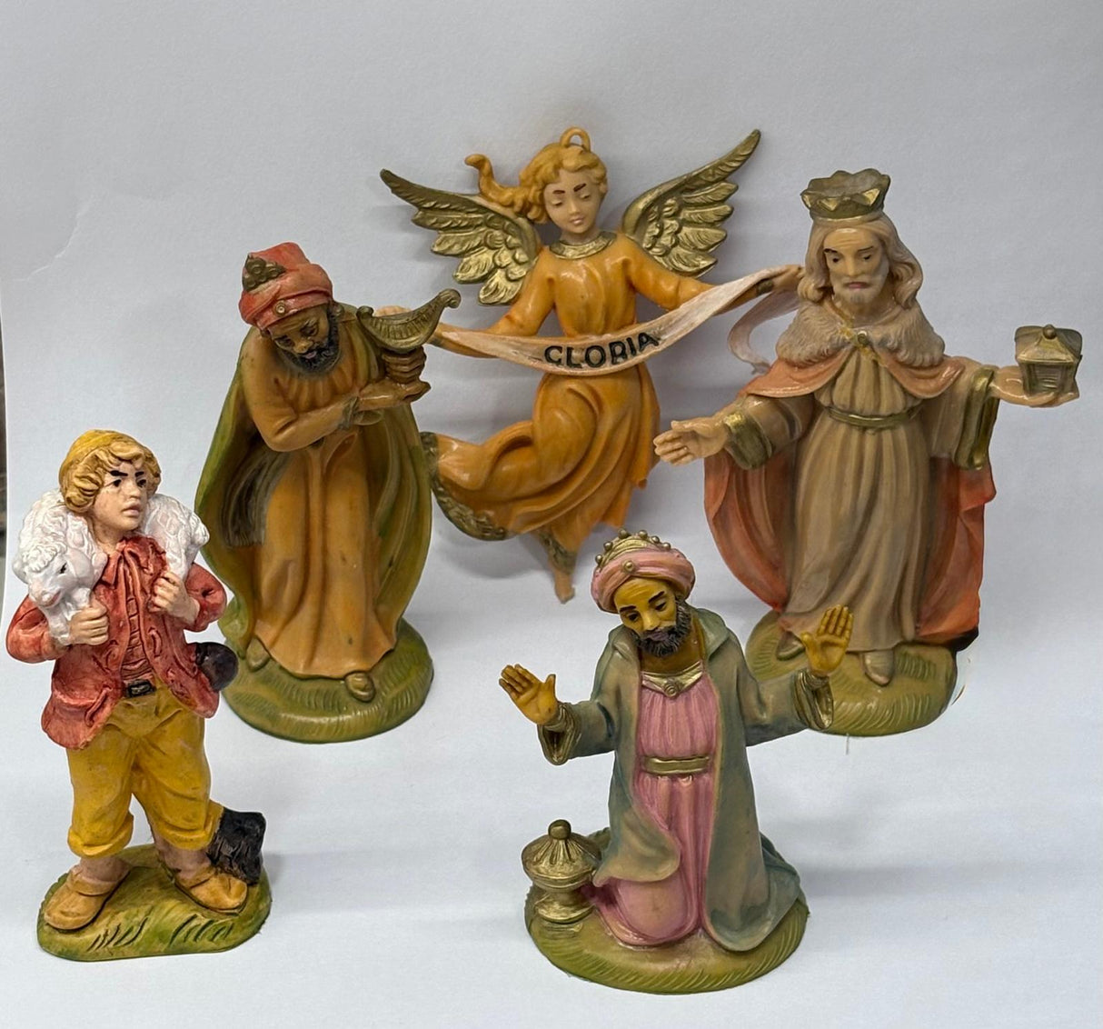 RE MAGI CON ANGELO GLORIA 9 CM
