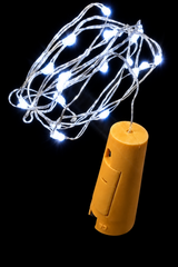 20 NANOLED TAPPO DECO' FILO MODELABBILE A BATT.
