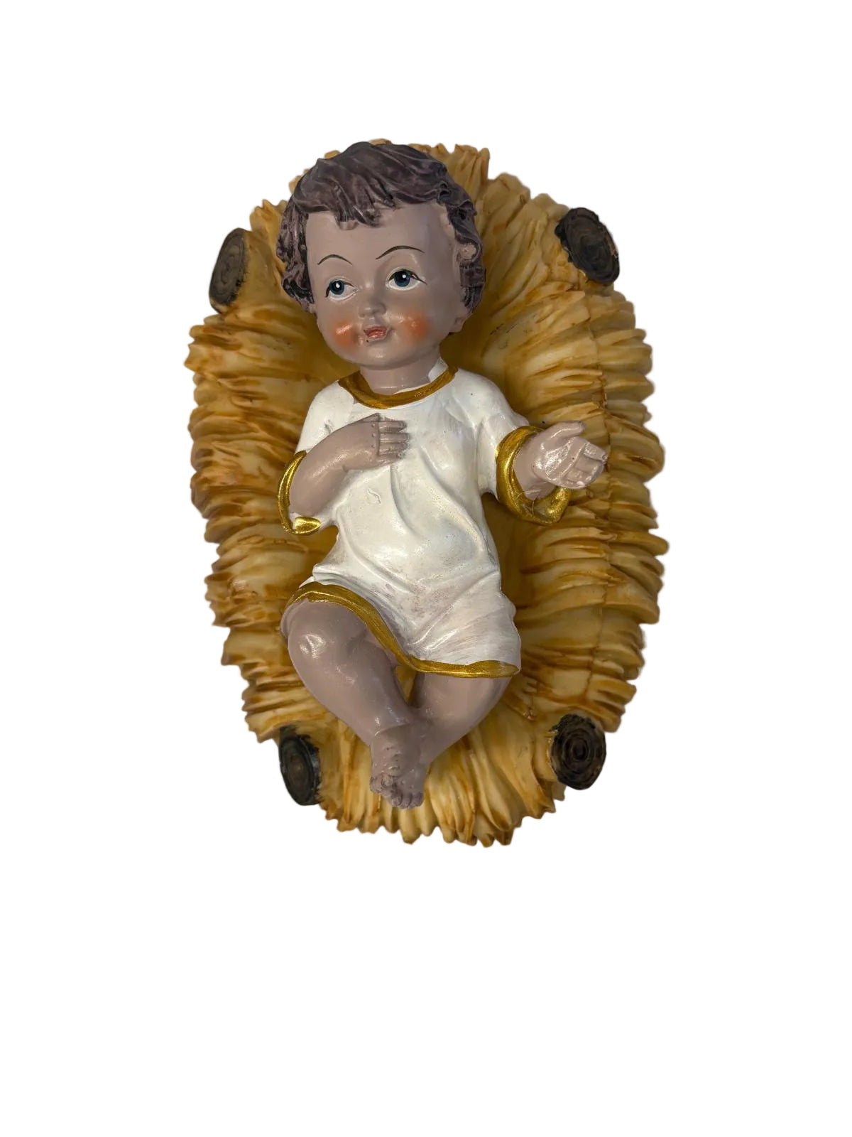 GESÙ BAMBINO CON CULLA IN POLIRESINA