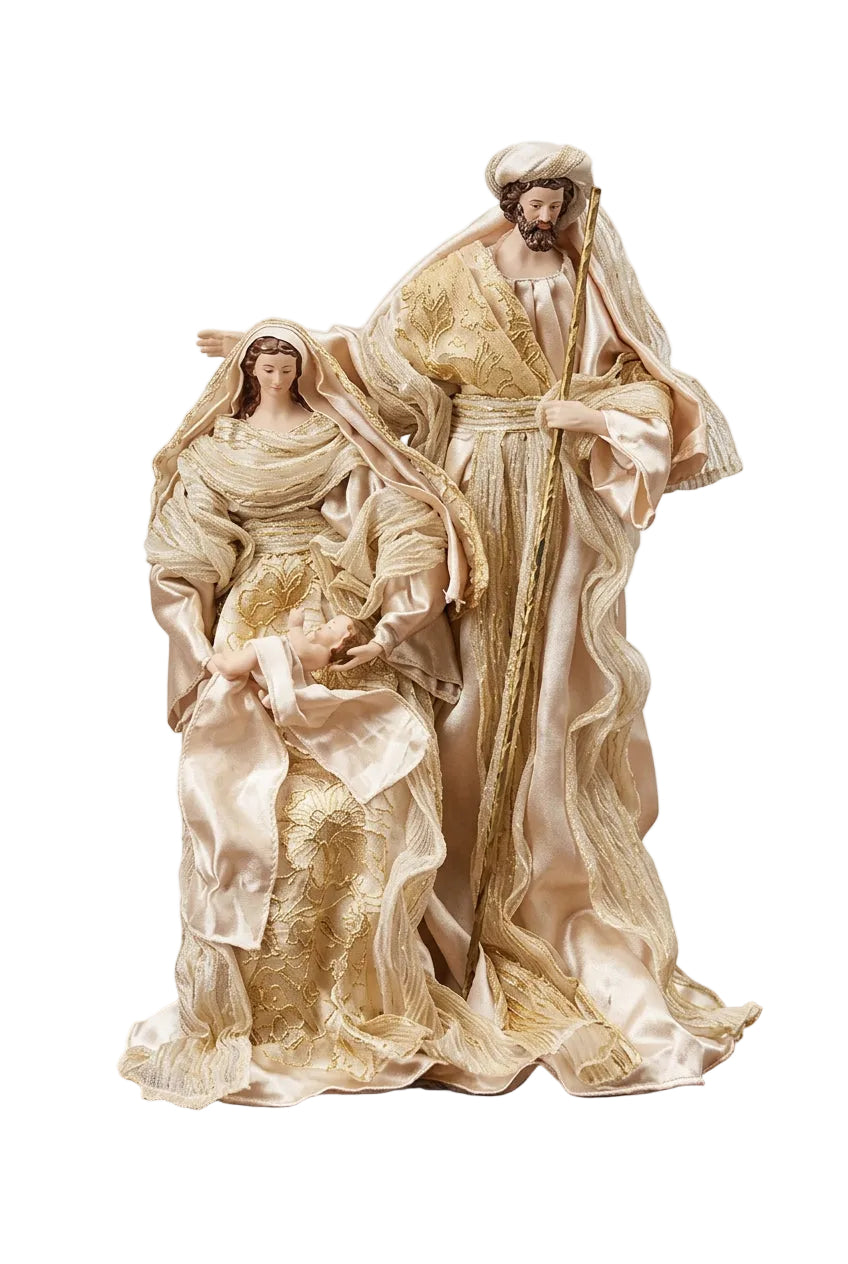 NATIVITÀ IN STOFFA SU BASE