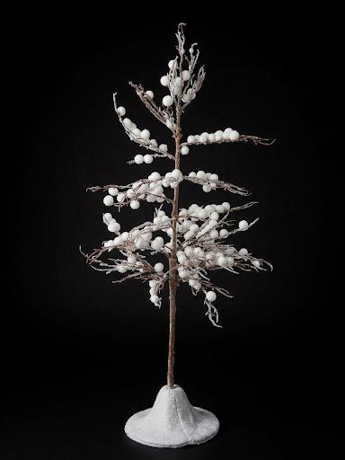 ALBERO CON BATUFFOLI DI NEVE