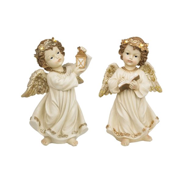 ANGELO DECORATIVO CON LED 31 CM