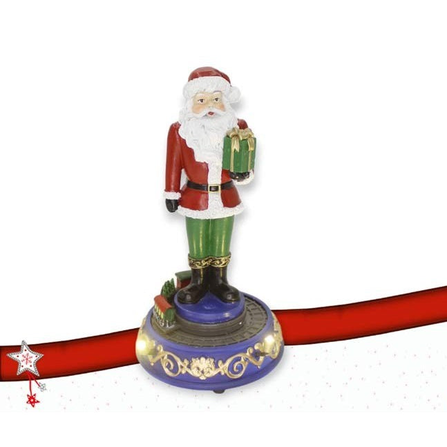 BABBO NATALE CON BASE E TRENINO