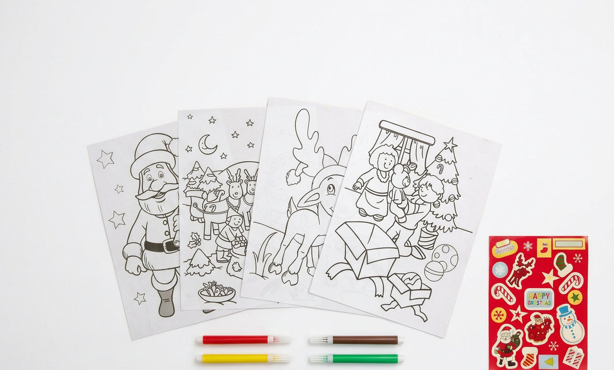 DISEGNI NATALIZI DA COLORARE