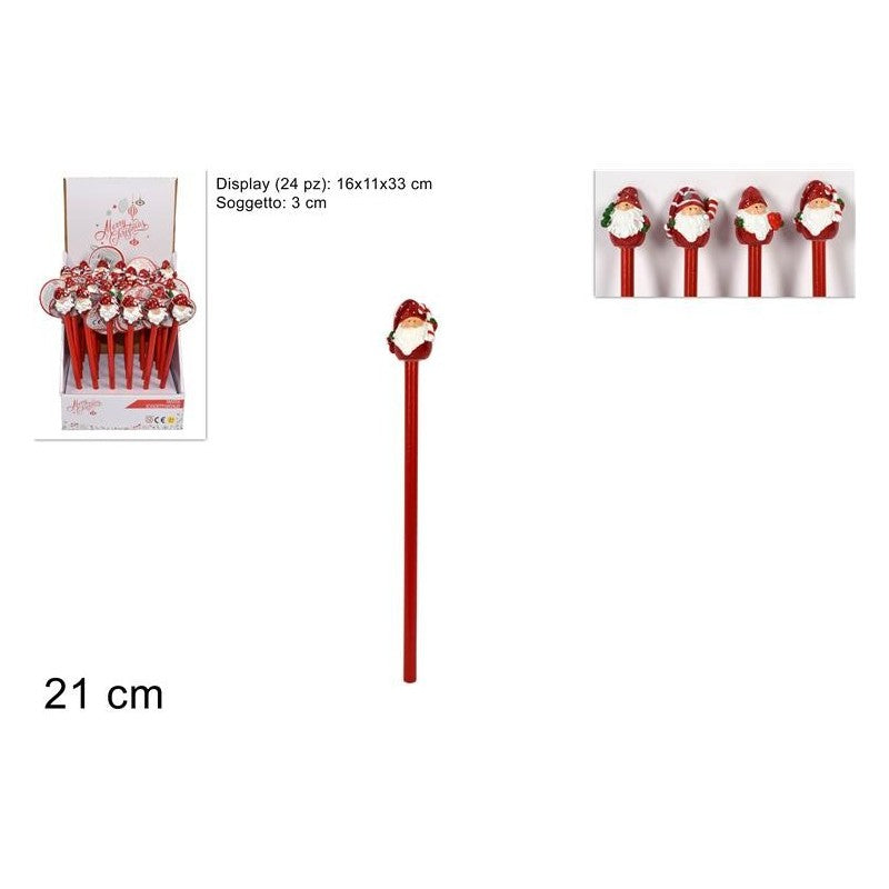 MATITA CON BABBO NATALE 4 ASS.