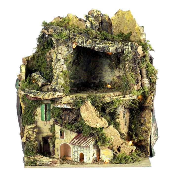 PAESAGGIO LUMINOSO CON CAPANNA