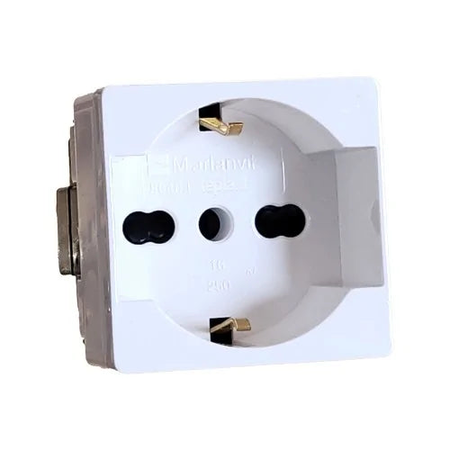 PRESA SCHUKO COMPATIBILE GEWISS TOP SYSTEM WHITE